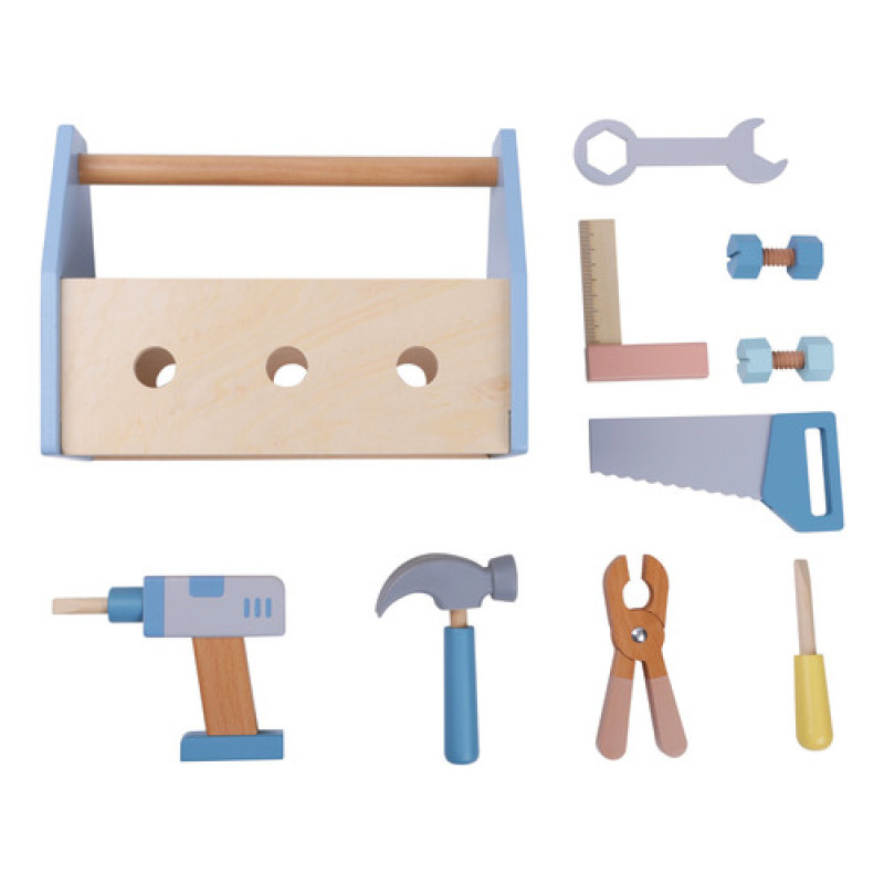 Set De Herramientas De Madera 12 Piezas Infantil