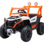 Auto A Batería Infantil Con Control Remoto Y Luces Led Naranja
